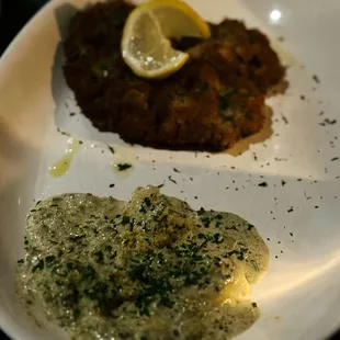 Veal Piccata with Ravioli al Pistacchio