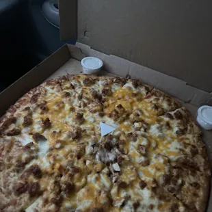 Buffalo chicken pizza