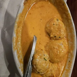 Stuffed mushrooms yummy sauce!