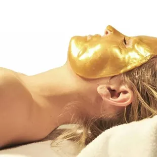 24 K gold mask.  Reap the benefits of the healing power of luxurious GOLD!!