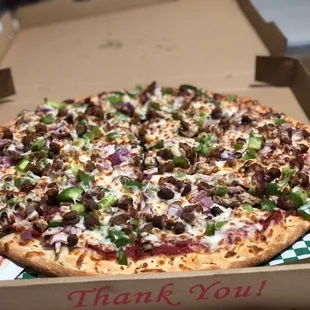 a pizza in a box