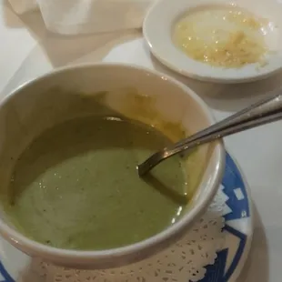 Lobster bisque. Hot and tasty.