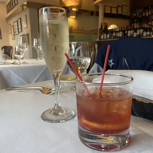 Proseco and Old Fashion