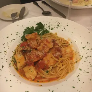 Shrimp and Scallop Pasta