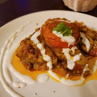 Banjan Borani: roasted eggplants and tomatoes? Delicious!!