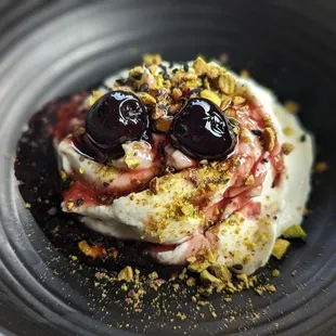 Panna Cotta was tart and citrusy