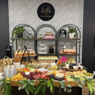 Grand opening charcuterie spread by Bello!
