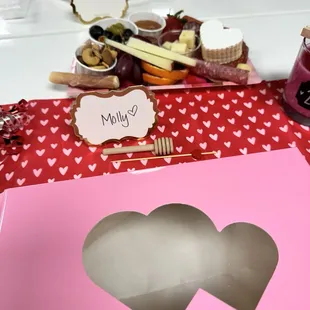 a valentine's day table setting