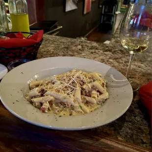 Lobster Mac &amp; Cheese and Chardonnay