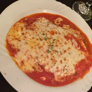 Chicken parmesan, Bello Valentinos Italian Restaurant, New Smyrna Beach