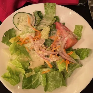 House salad, Bello Valentinos Italian Restaurant, New Smyrna Beach