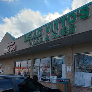 Sign from the parking lot