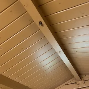 Exposed wire in cottage