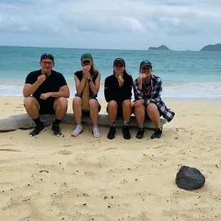 Ice cream sandwiches on the beach!
