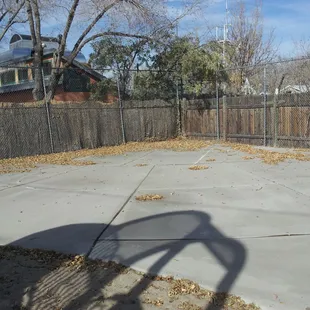 If you build it, they will come... A now sullen b-ball court.