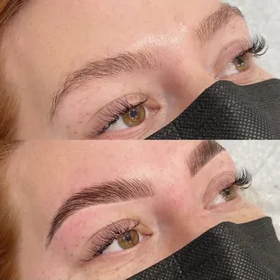 Before and after Lamination