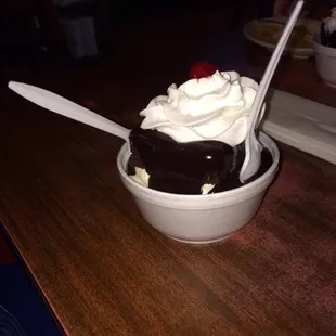 Hot fudge cake day 2