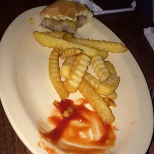 Crinkle cut French fries:)