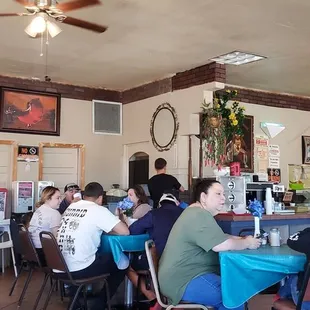 Bellshore Restaurant busy morning.