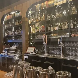 a man working behind the bar