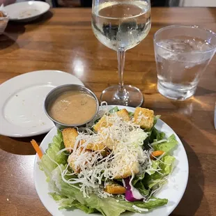 Salad with Italian dressing