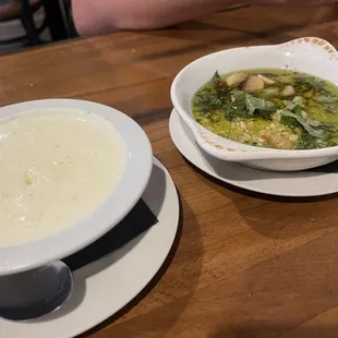 Alfredo &amp; oil both for dipping bread in