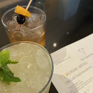 Mai Tai and Manhattan... bartenders know their craft