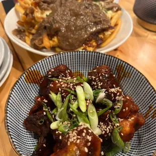 Korean Fried Broccoli and Poutine