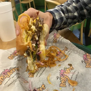 Burger with add ons