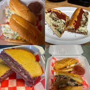 Various sandwich offerings