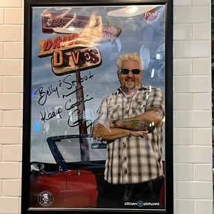 Autographed Poster by Guy Fieri
