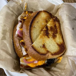Spicy Pork Grilled Cheese Sandwich