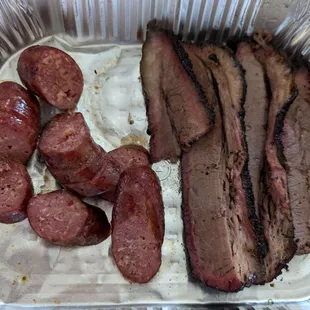 Sausage, Brisket, Lean Brisket