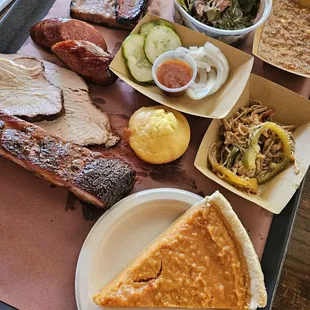 Soft Opening Platter. (&amp; was able to try a little Brunswick Stew and Pulled Mushrooms)