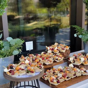 Charcuterie appetizer boats