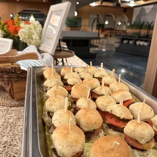 Mini sliders with house made buns