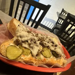 Steak and cheese all the way