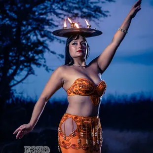 Fire tray Bellydancing Performances
