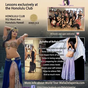 Middle Eastern Bellydance lessons in Honolulu Hawaii