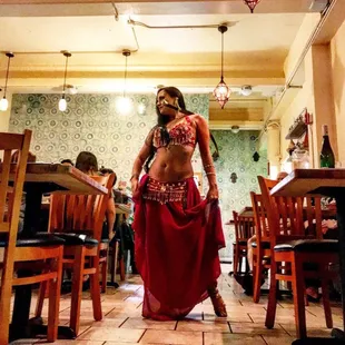 Belly dancers In Paradise perform weekly at Honolulu and Kaimuki Kan Zaman Restaurants. Pictured Malia Delapenia