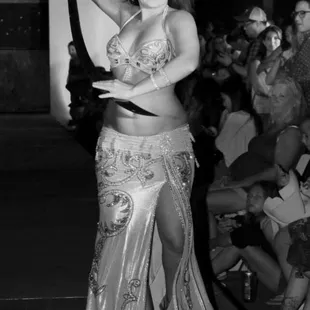 Malia Delapenia director of Belly Dancers In Paradise performing at Honolulu Night Market PASSPORT www.MaliaDelapenia.com