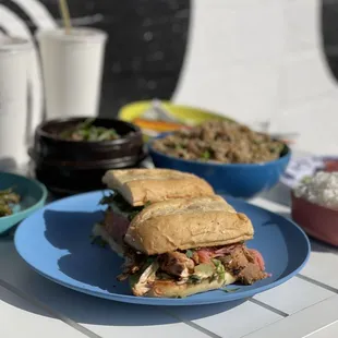 a plate of food on a table