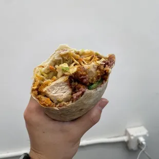 Korean Hot Chicken Burrito