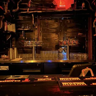 Bar with cocktail taps