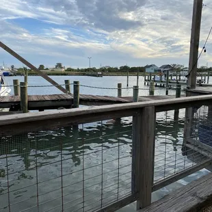 Looking out from deck