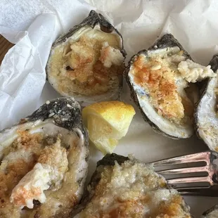 Oysters Au Gratin