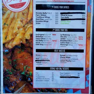 Food Menu (07/11/22). @BellysSlidersAndWings @FrogtownBrewery #LosAngeles #FoodTruck #ComfortFood #Chicken #FeedTheBelly #FoodPorn