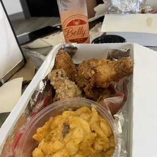 Omg ! The best wings , Mac N cheese ever! The right spices