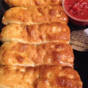 a close up of a piece of bread