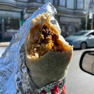 Hefty regular burrito - carne asada